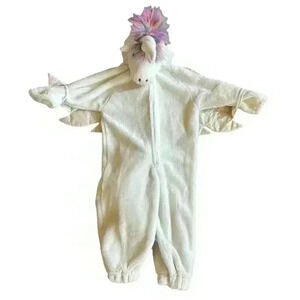 Vintage Halloween Costume Furry Unicorn outfit Fits Sizes 7-8 Sparkle Wings
